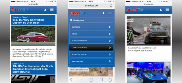 Keine App nötig!: AmeriCar.de ist kompatibel für Computer, Smartphone & Tablet-PC