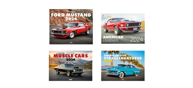 Kalender 2024: Tolle Kalender für US Car- und Auto-Fans aus dem Heel Verlag