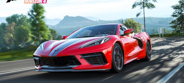 Spannende Neuigkeiten am Horizont: Chevy Corvette C8 kommt für Forza Horizon