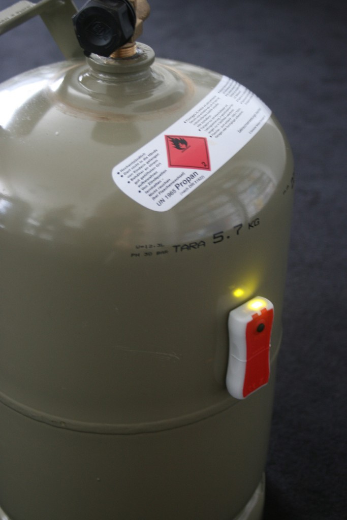 Gaslevel: Handlicher Füllstandsanzeiger für Gasflaschen: Ideal für