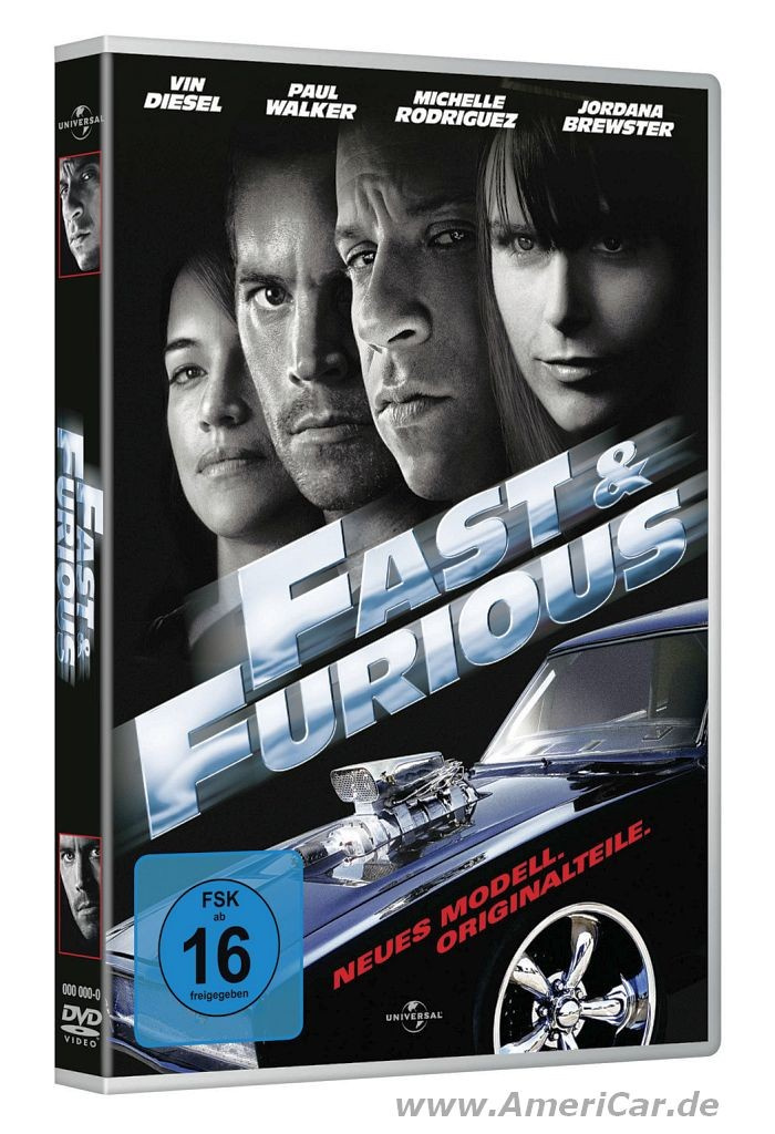Fast & Furious auf DVD Am 3.September kommt Fast & Furious 4 neues Modell, Originalteile auf